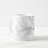 modern chic white en zwarte marmer koffiemok (Voorkant links)