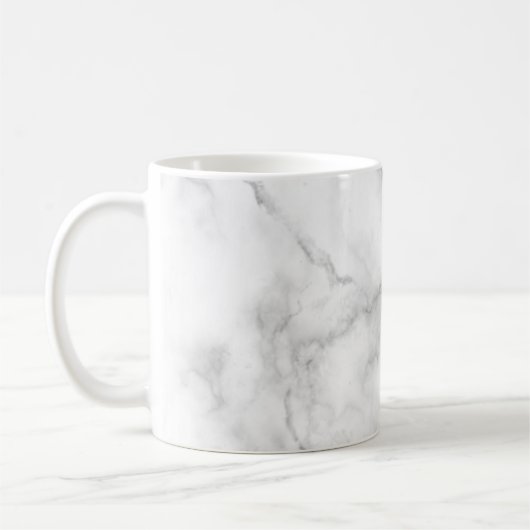 modern chic white en zwarte marmer koffiemok (Links)