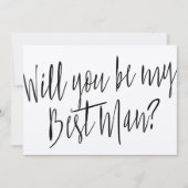Modern Chic "Wil jij mijn beste man zijn?" Kaart (Voorkant)