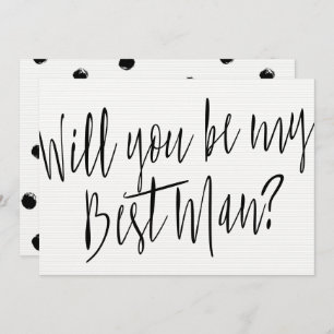 Modern Chic "Wil jij mijn beste man zijn?" Kaart