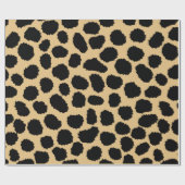 Modern Chic Wildlife Cheetah Animal Print Patroon Cadeaupapier (Vlak)