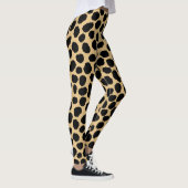Modern Chic Wildlife Cheetah Animal Print Patroon Leggings (Rechts)