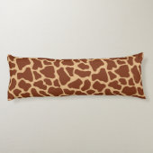 Modern Chic Wildlife Giraffe Animal Print Patroon Lichaamskussen (Achterkant)