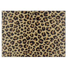 Modern Chic Wildlife Leopard Animal Print Patroon Snijplank