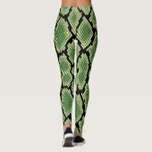 Modern Chic Wildlife Snake Animal Print Patroon Leggings (Achterkant)