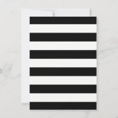 Modern Chic Zwart-wit Baby shower Bingo Kaart (Achterkant)