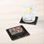 Modern Chicago Skyline 3 Photo Collage Afstuderen Kartonnen Onderzetters (Insitu)