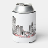Modern Chicago Skyline Blikjeskoeler (Blikje Achterkant)