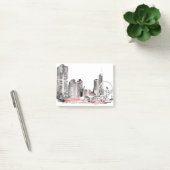 Modern Chicago Skyline Post-it® Notes (Kantoor)