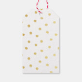 Modern ChicGold "Liefde is lief" bruiloft gunst La Cadeaulabel (Achterkant)