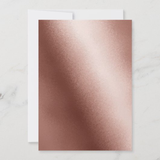 Modern Chick Roos Goud Glitter Sweet 16 Kaart (Achterkant)