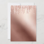 Modern Chick Roos Goud Glitter Sweet Sixteen Kaart (Achterkant)