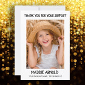 Modern Child Pageant Bedankt Foto White