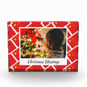 Modern CHINA FLAG Kerstmis Fotoblokken (Voorkant)