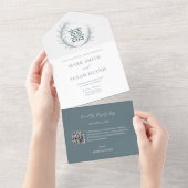 Modern Chinees Alles in een bruiloft uitnodiging (Afscheurbaar)