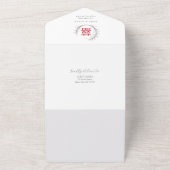 Modern Chinees Alles in een bruiloft uitnodiging ( (Buitenkant)