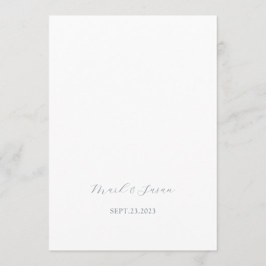 Modern Chinees bruiloft zitgrafiek Kaart (Achterkant)