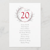 Modern Chinees bruiloft zitgrafiek Kaart (Voorkant)