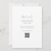 Modern Chinees Dubbel Geluk Bruiloft Uitnodiging (Achterkant)