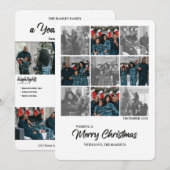 Modern Chinees kerstjaar in Review Feestdagenkaart (Voorkant / Achterkant)