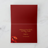 Modern Chinees Nieuwjaar Slang 2025 GC Feestdagen Kaart (Binnen)