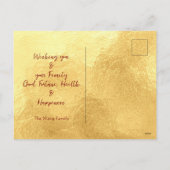 Modern Chinees Nieuwjaar Slang 2025 VPostC1e Feestdagenkaart (Achterkant)