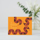 Modern Chinees Nieuwjaars Slang 2025 HPostCb Feestdagenkaart (Staand voorkant)