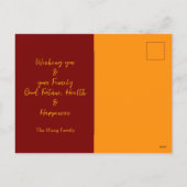 Modern Chinees Nieuwjaars Slang 2025 HPostCb Feestdagenkaart (Achterkant)