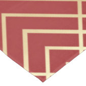 Modern Chinees rood kunstdeco Geometric Pattern Tafelkleed (Gekanteld)