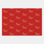 Modern Chinese Horse New Year 2026 Inpakpapier Vel (Voorkant 2)