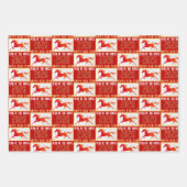 Modern Chinese Horse New Year 2026 Inpakpapier Vel (Voorkant)