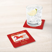 Modern Chinese Horse New Year 2026  Kartonnen Onderzetters (Insitu)