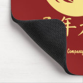 Modern Chinese New Year Horse Gold Red Muismat (Hoek)