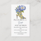 Modern Chinoiserie Recept voor de bruid Informatiekaartje (Voorkant)