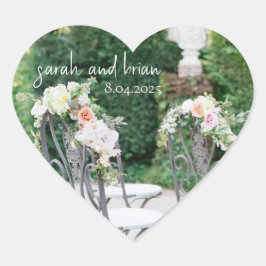 Modern chique aangepaste bruiloft label