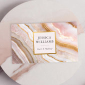 Modern chique agaat marmer visitekaartje