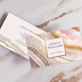 Modern chique agaat marmer visitekaartje