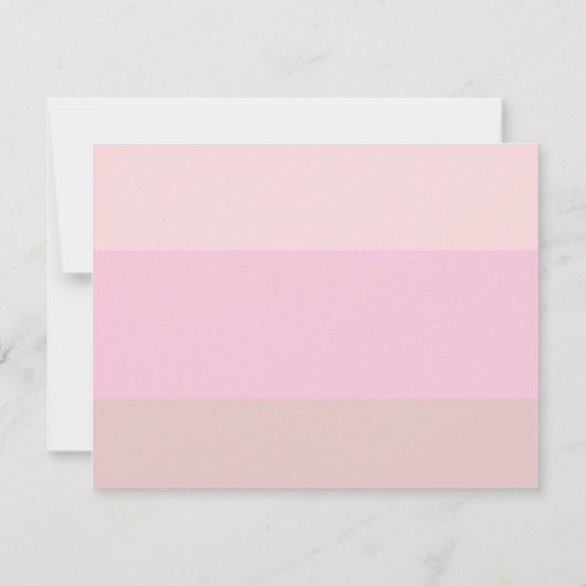 Modern chique blush pastel Bord roze Notitiekaartje (Achterkant)