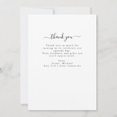 Modern chique boog inzet twee foto geboorte aankon aankondiging (Achterkant)