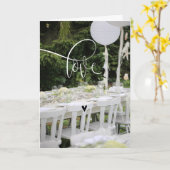 Modern chique bruiloft "Ever After" gevouwen Kaart (Gele Bloem)