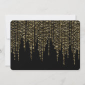 Modern Chique Corporate Goud en Zwart Kaart (Achterkant)