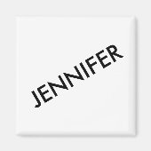 Modern chique extravagant noem het gepersonaliseer magneet (Voorkant)