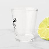 Modern chique extravagant noem het gepersonaliseer shot glas (Rechts)