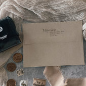 Modern chique familie vakantie Kaart Envelope Zelfinktende Stempel