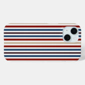 Modern chique gestreepte Case-Mate iPhone case (Achterkant (horizontaal))