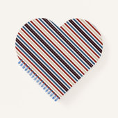 Modern chique gestreepte notitieboek (Voorkant)