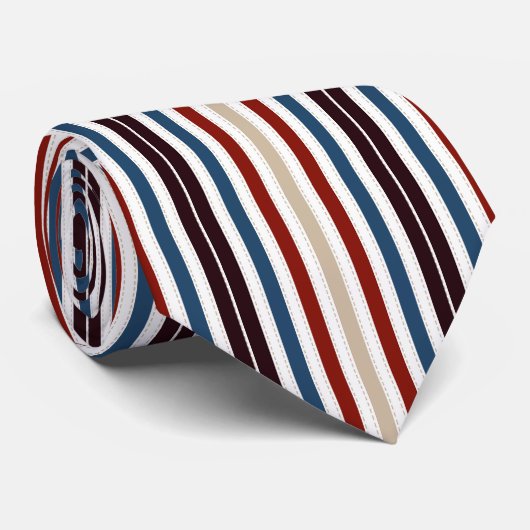 Modern chique gestreepte stropdas (Opgerold)