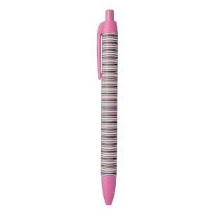 Modern chique gestreepte zwarte inkt pen