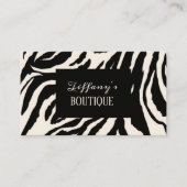 modern chique girly Zebra print Visitekaartjes (Voorkant)