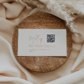 Modern Chique  Gold Gift Registry Informatiekaartje